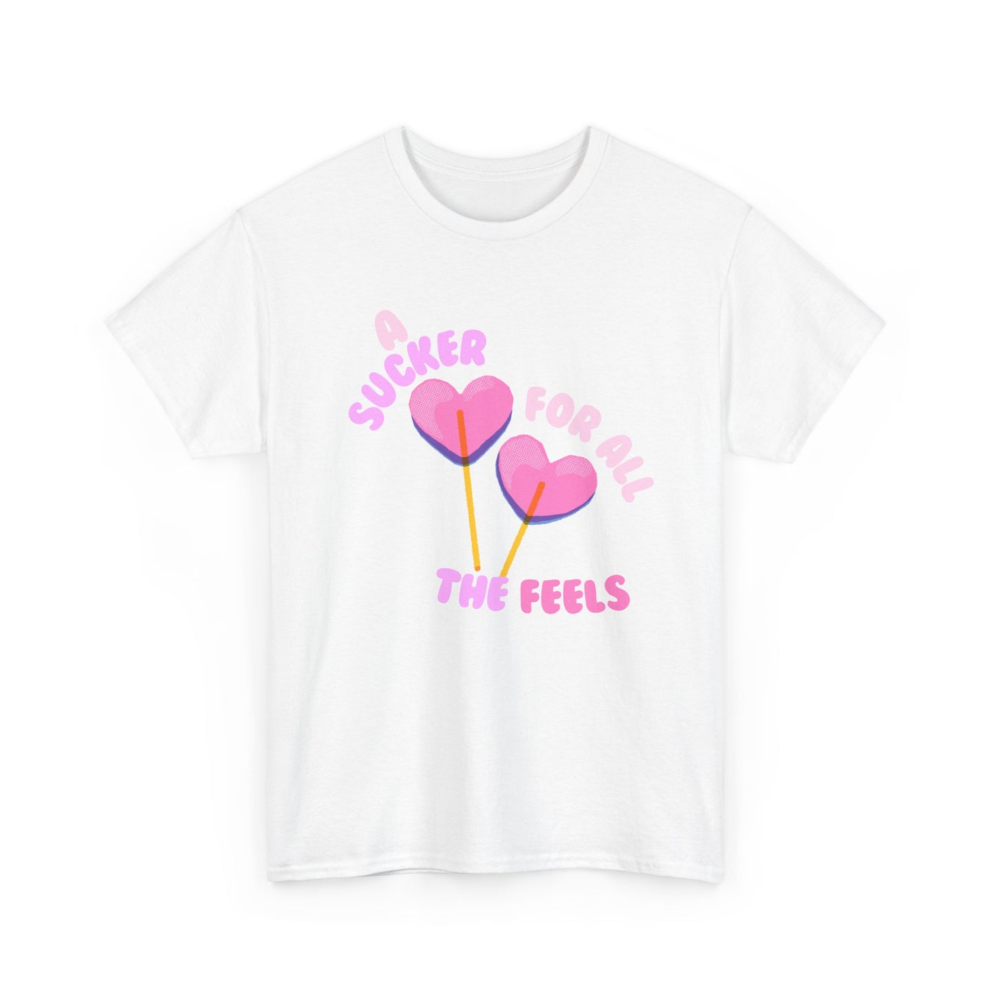 "A Sucker For All The Feels" Heart Lollipop Unisex T-Shirt
