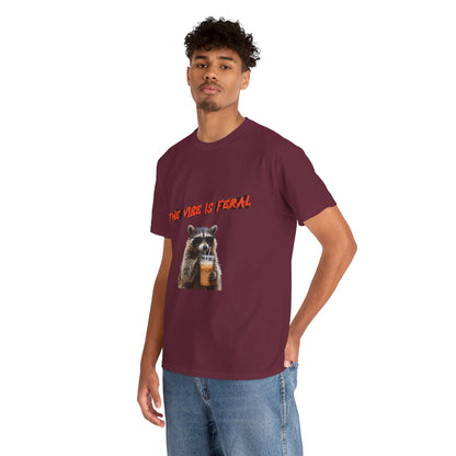 "The Vibe Is Feral" Raccoon T-Shirt