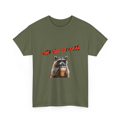 "The Vibe Is Feral" Raccoon T-Shirt