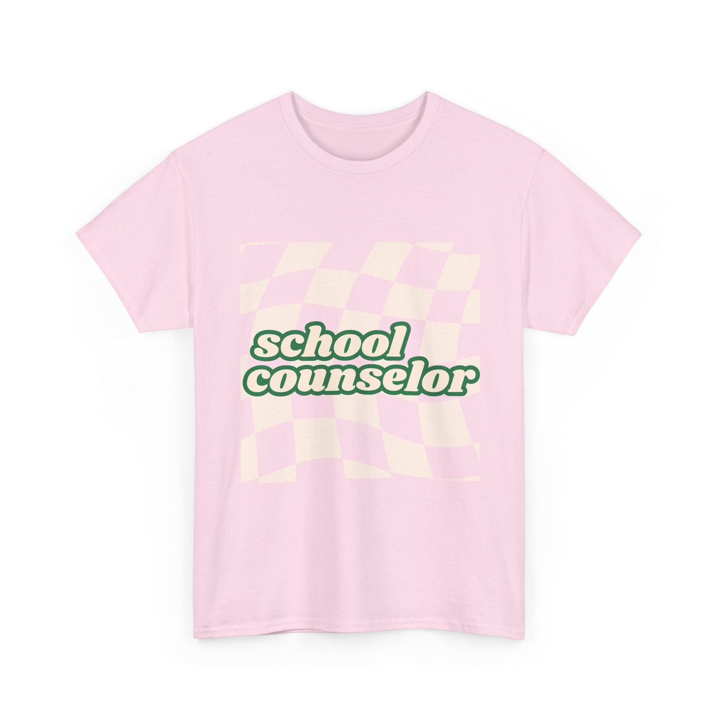 Retro Checkered School Counselor Unisex T‑Shirt
