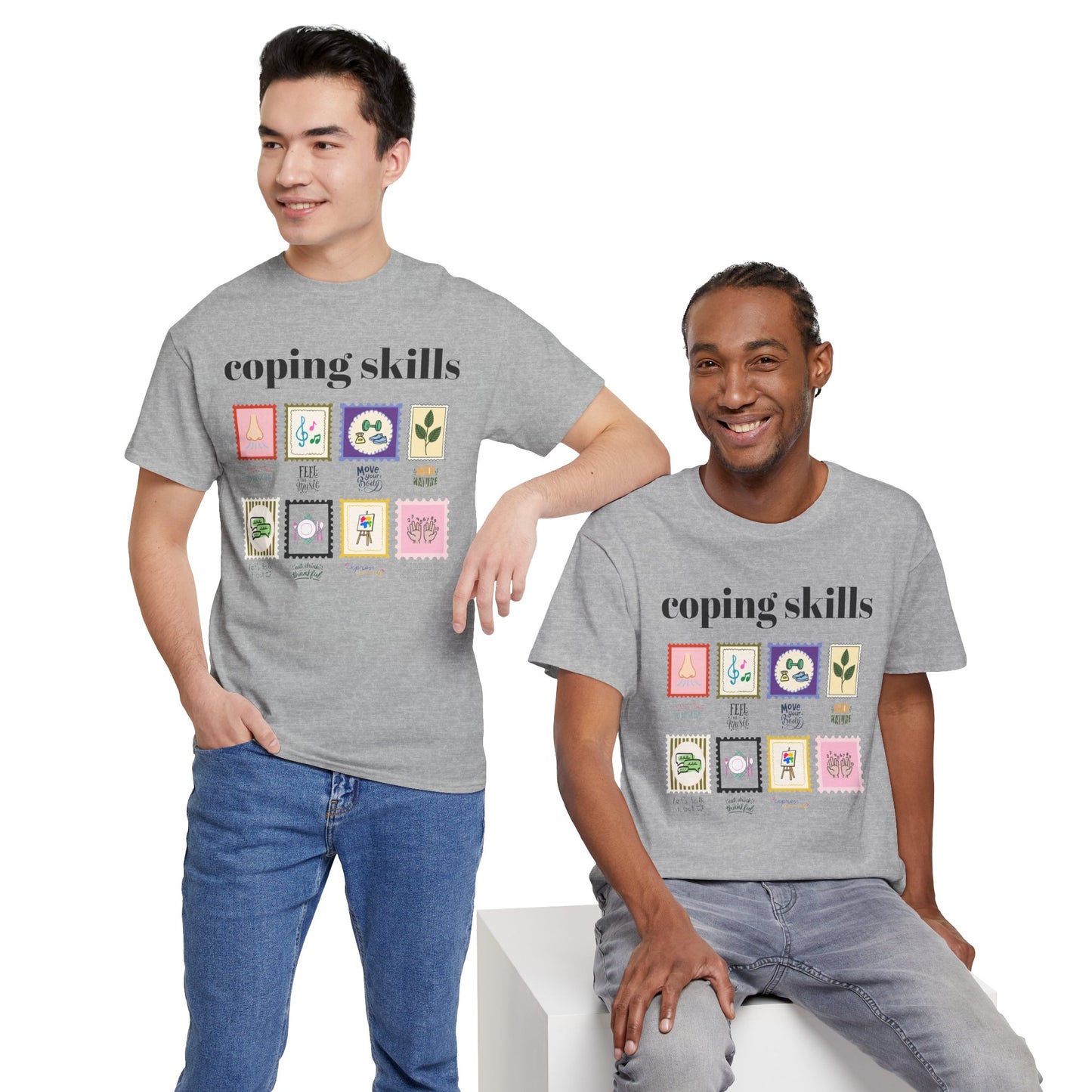 Coping Skills Stamps Unisex T-Shirt