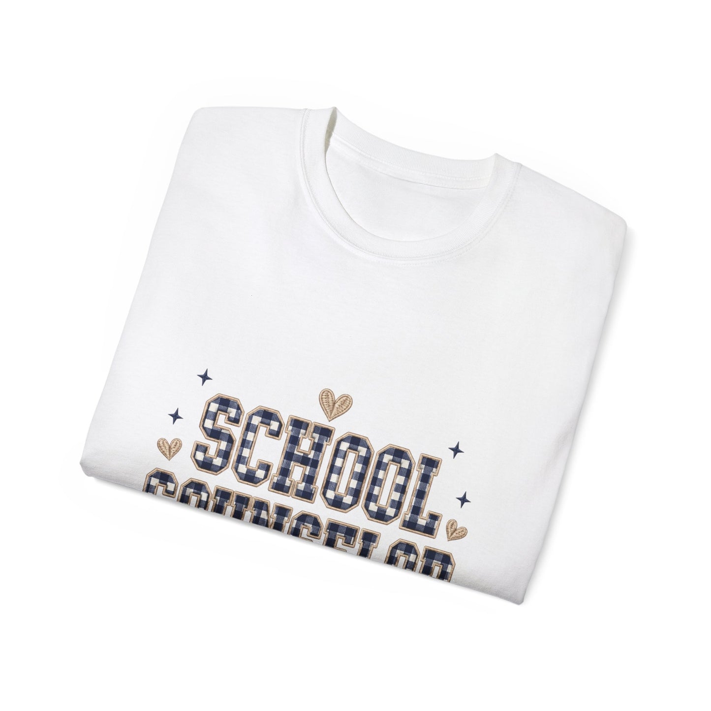 Navy Plaid SC T-Shirt *Not Embroidered*