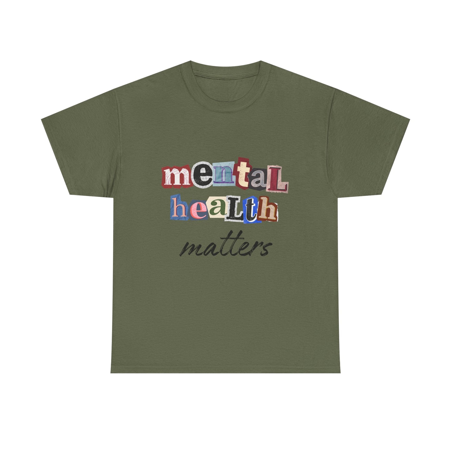 Typography Mental Health Matters Unisex T-Shirt