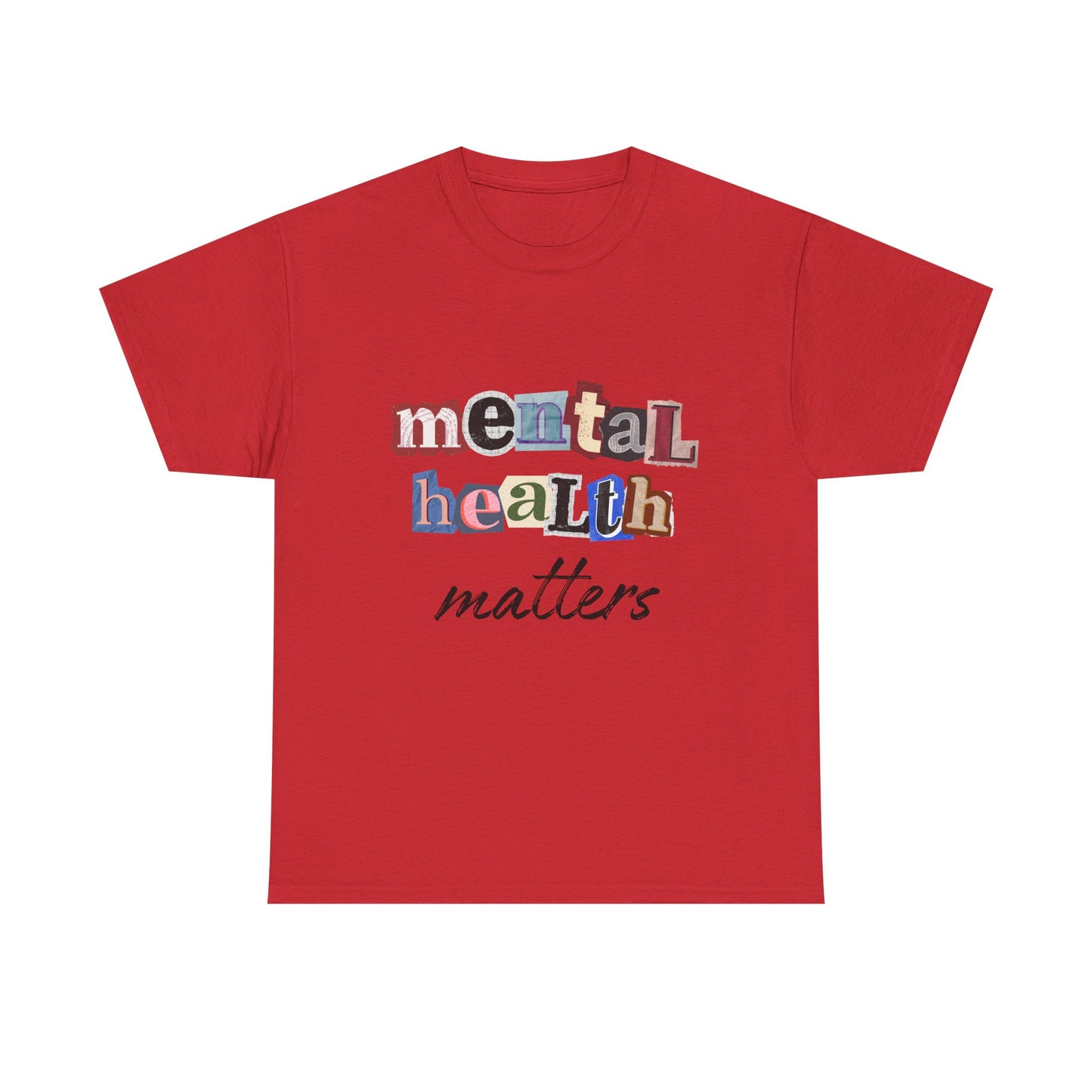 Typography Mental Health Matters Unisex T-Shirt