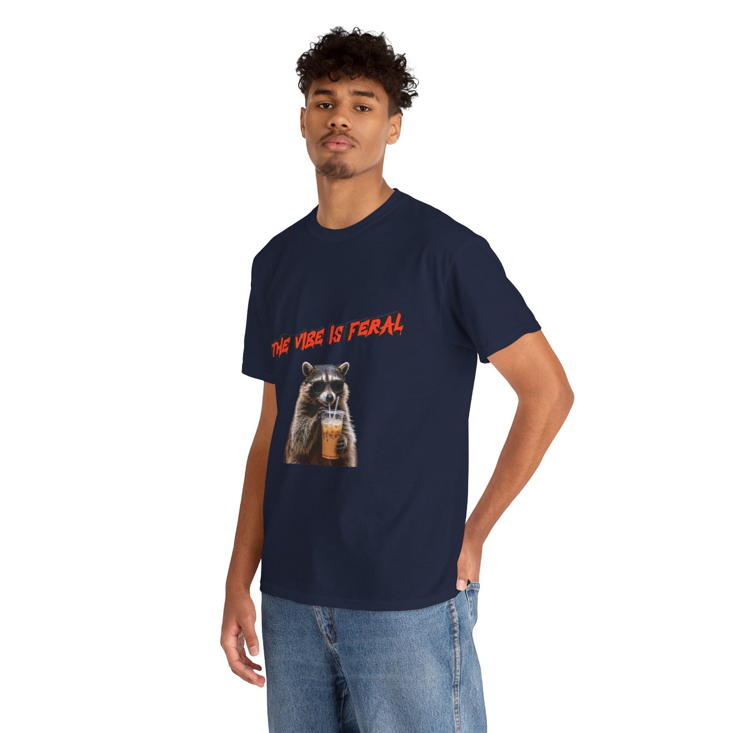 "The Vibe Is Feral" Raccoon T-Shirt