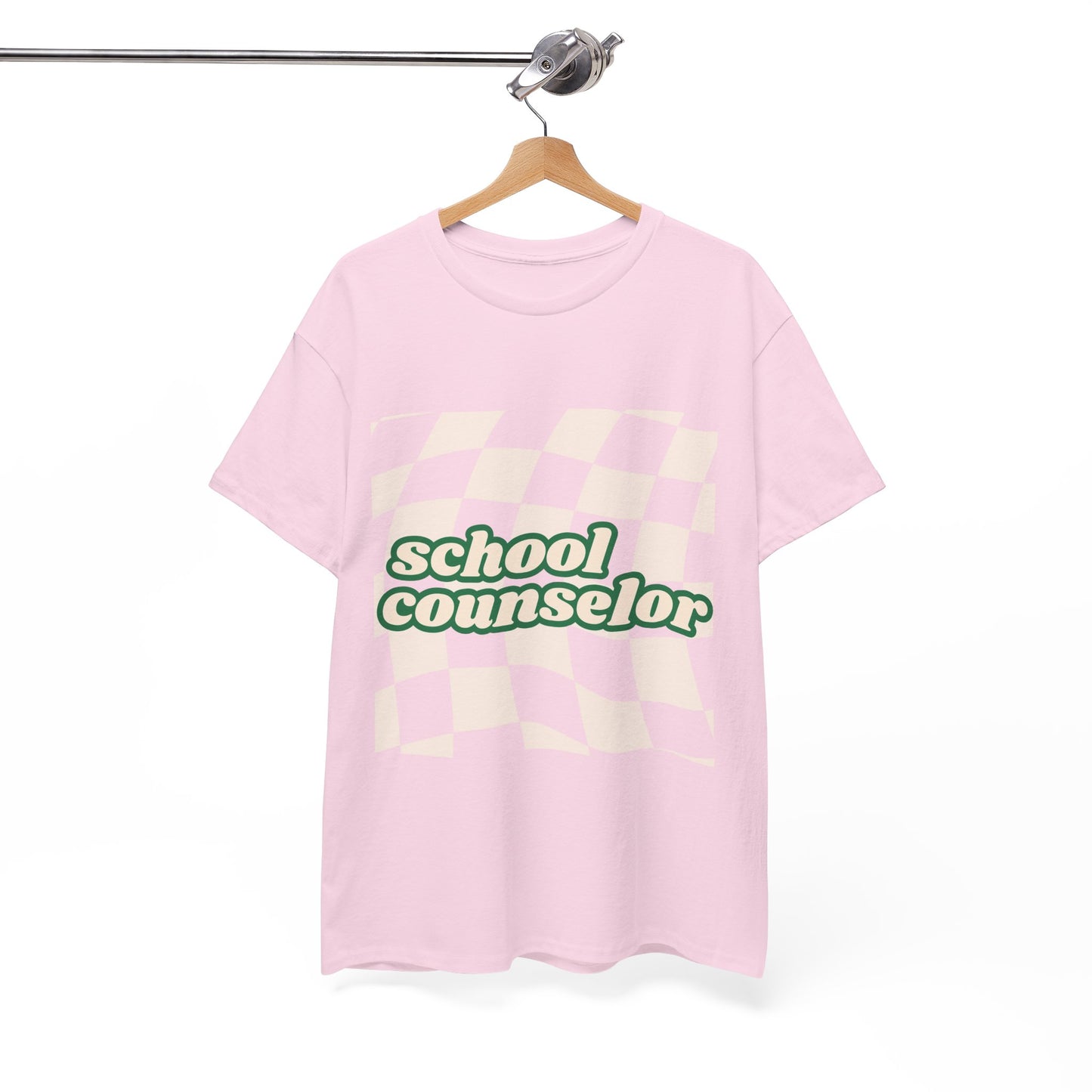 Retro Checkered School Counselor Unisex T‑Shirt