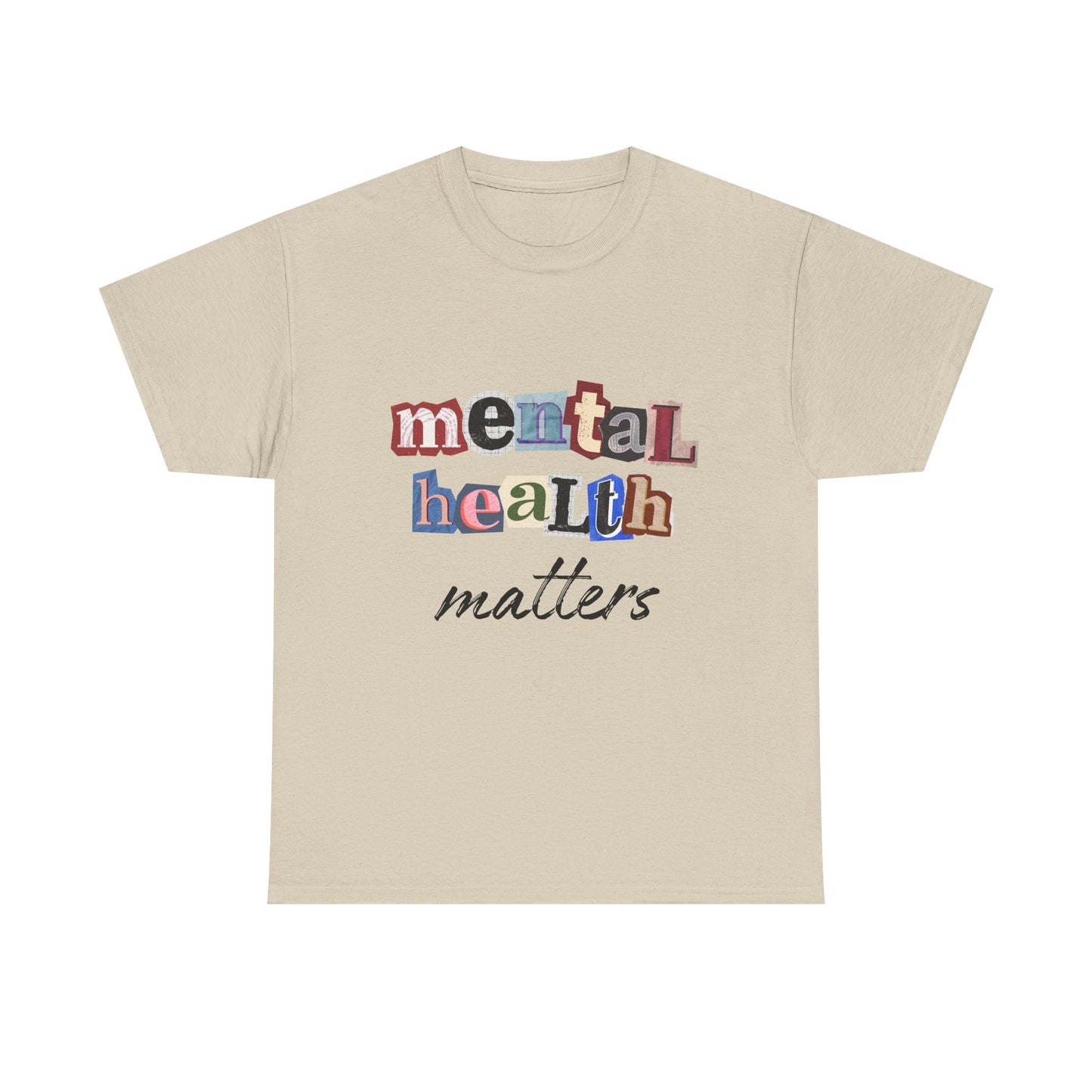 Typography Mental Health Matters Unisex T-Shirt