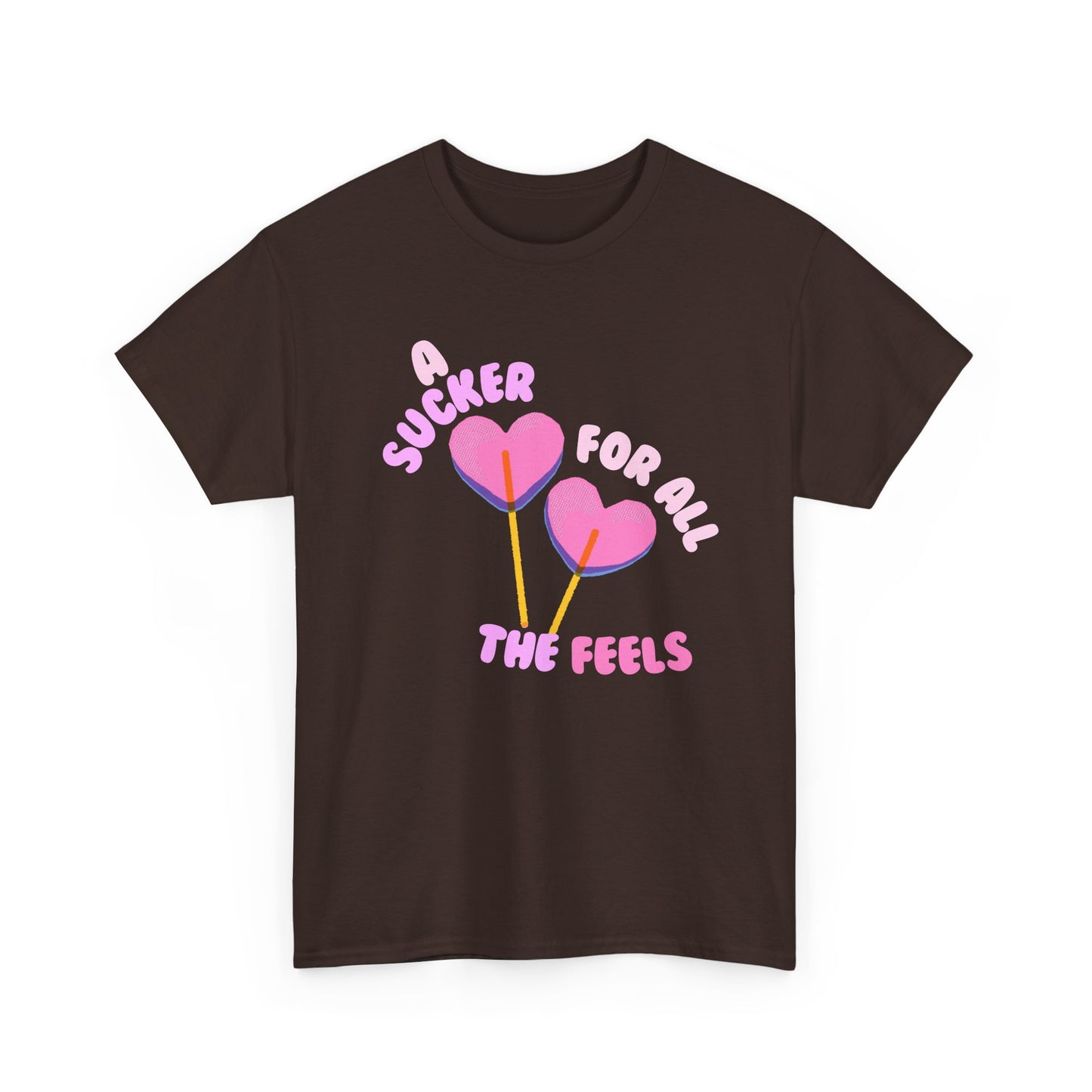 "A Sucker For All The Feels" Heart Lollipop Unisex T-Shirt
