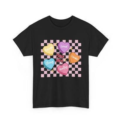 Positive Candy Hearts Unisex T-Shirt
