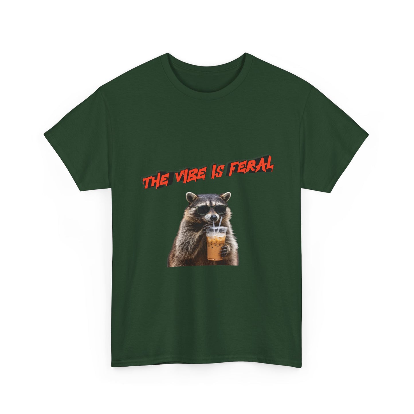 "The Vibe Is Feral" Raccoon T-Shirt