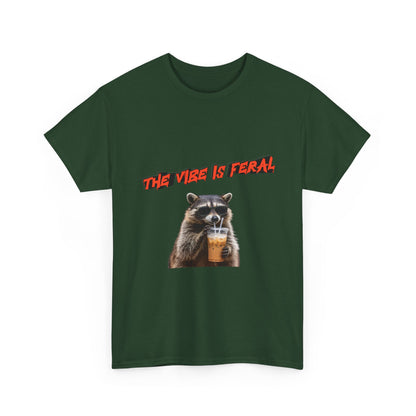 "The Vibe Is Feral" Raccoon T-Shirt