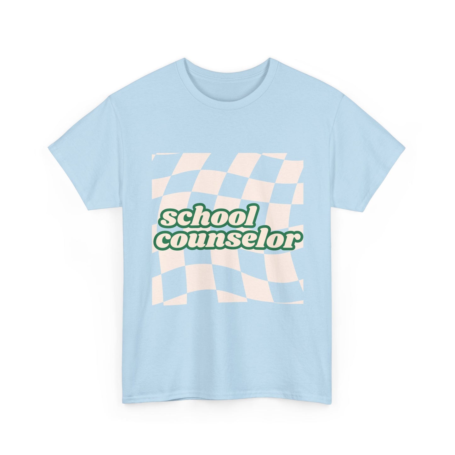 Retro Checkered School Counselor Unisex T‑Shirt
