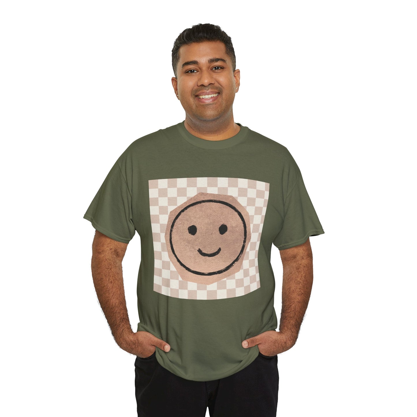 Smiley Checkerboard Unisex T-Shirt