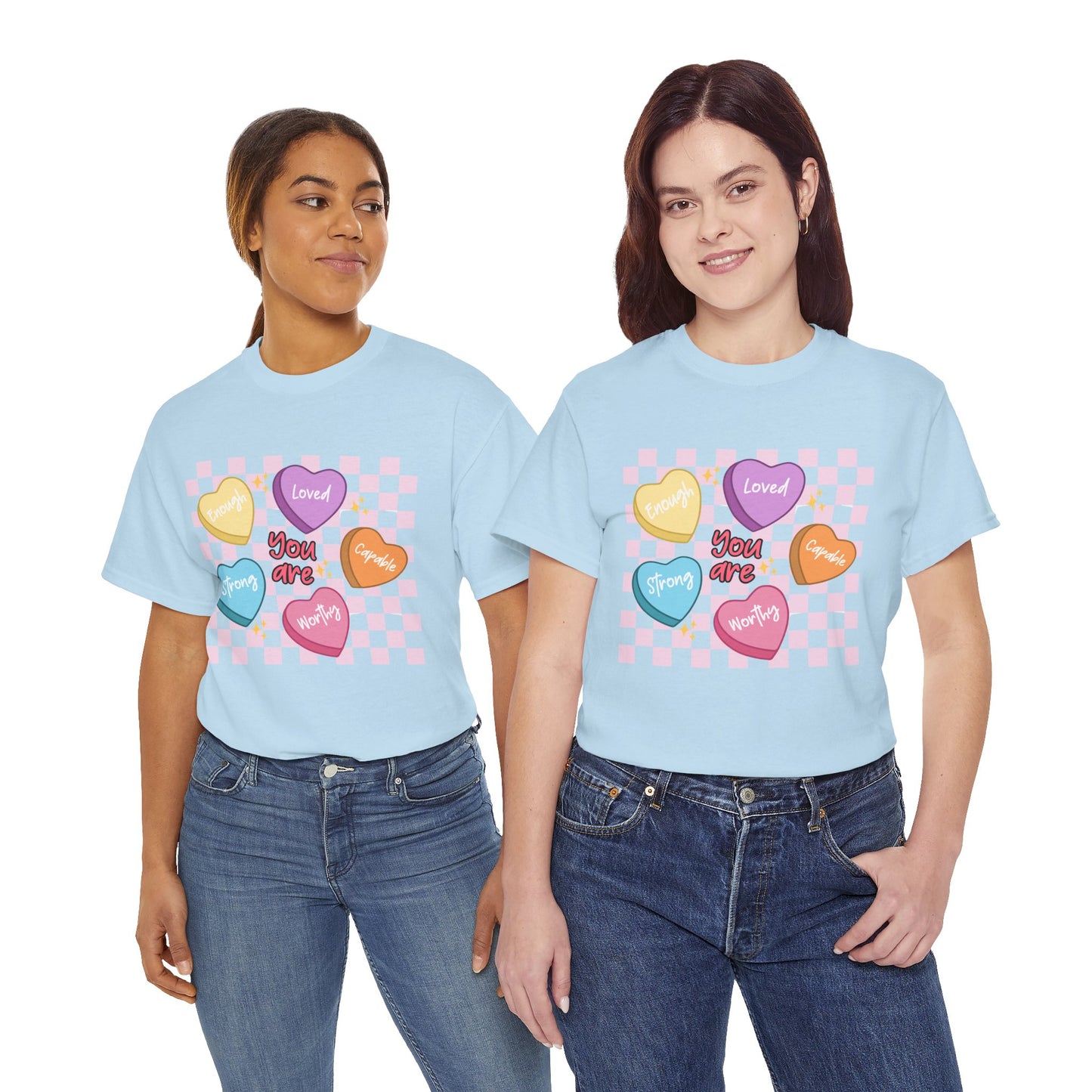 Positive Candy Hearts Unisex T-Shirt