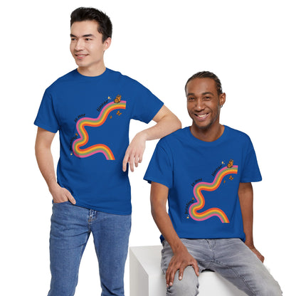 "Healing is not linear" Retro Rainbow Unisex T-Shirt
