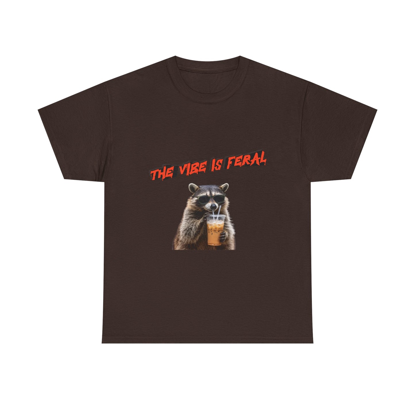 "The Vibe Is Feral" Raccoon T-Shirt