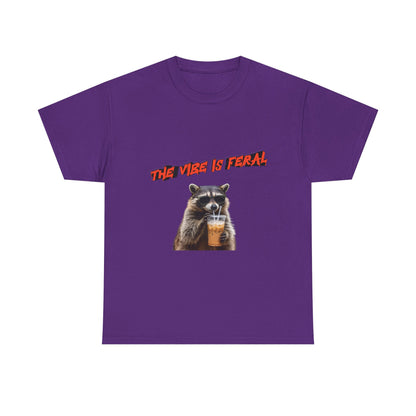 "The Vibe Is Feral" Raccoon T-Shirt