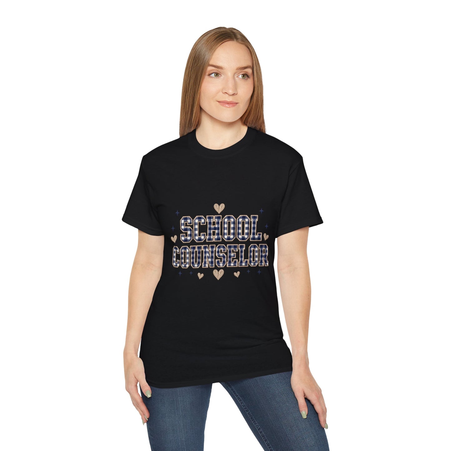 Navy Plaid SC T-Shirt *Not Embroidered*