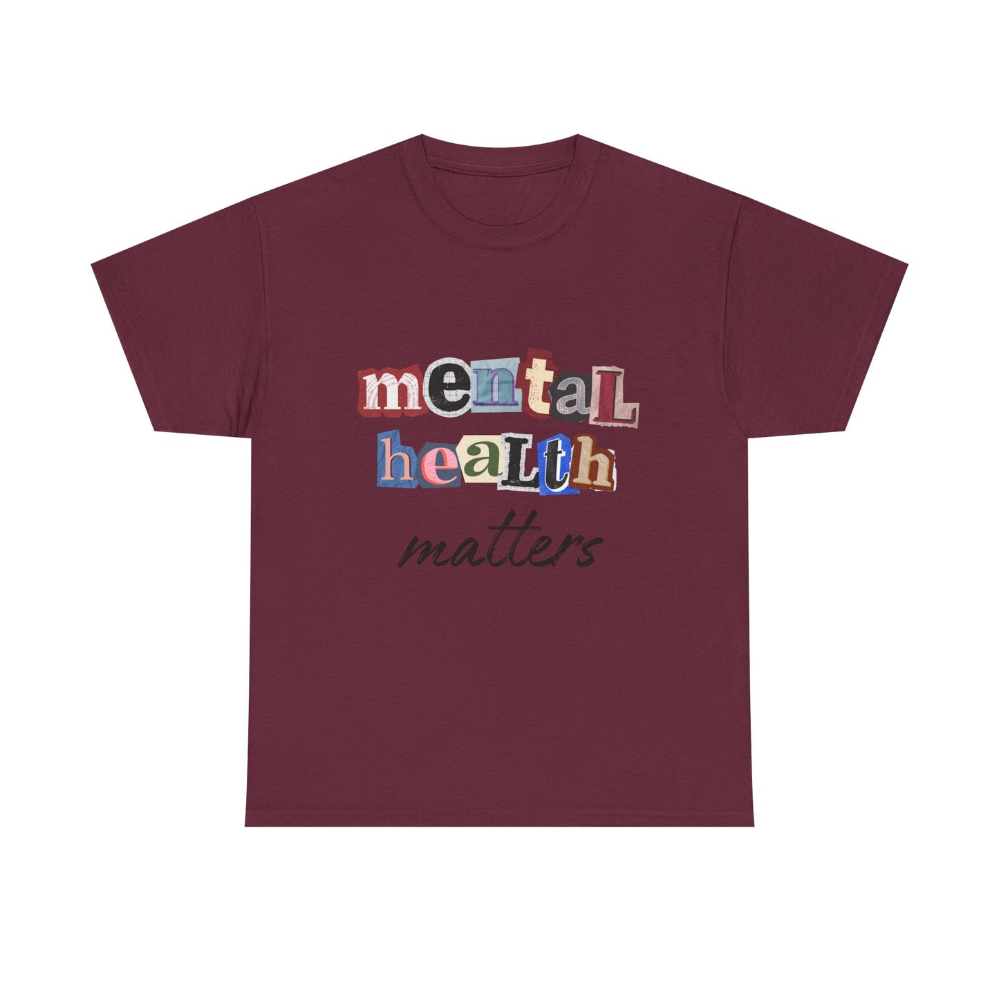 Typography Mental Health Matters Unisex T-Shirt