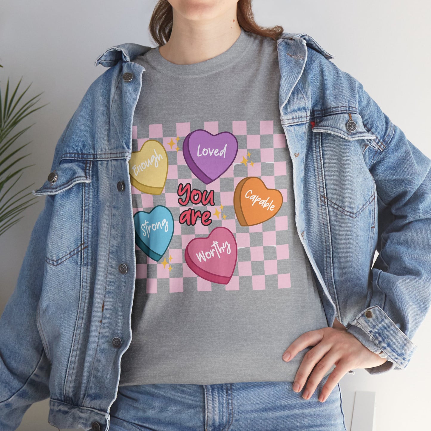 Positive Candy Hearts Unisex T-Shirt