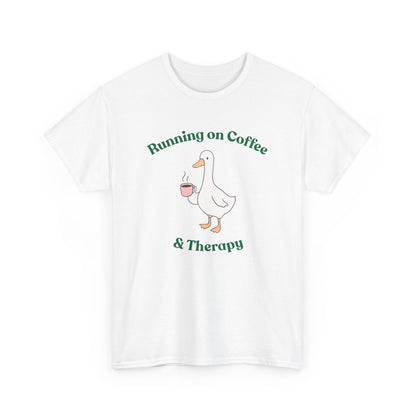 "Running on Coffee & Therapy" Unisex T-Shirt