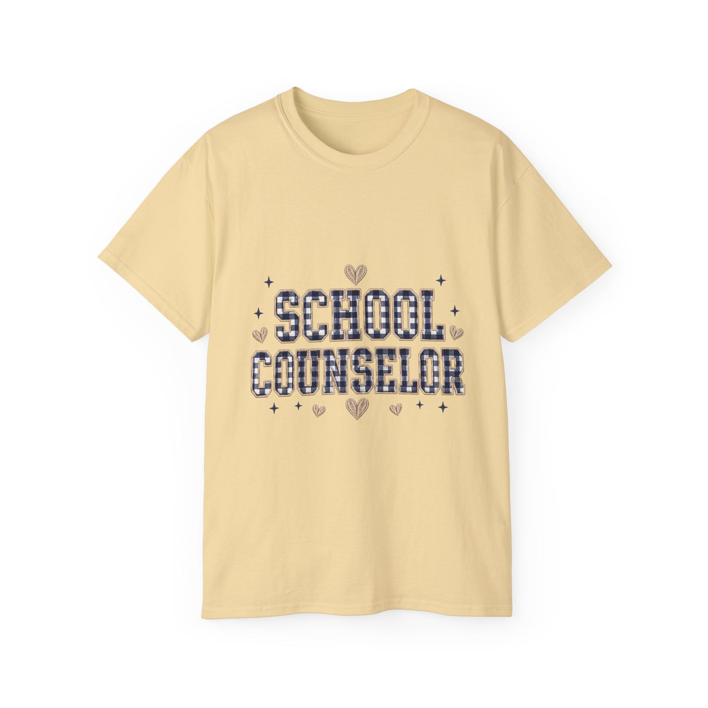 Navy Plaid SC T-Shirt *Not Embroidered*