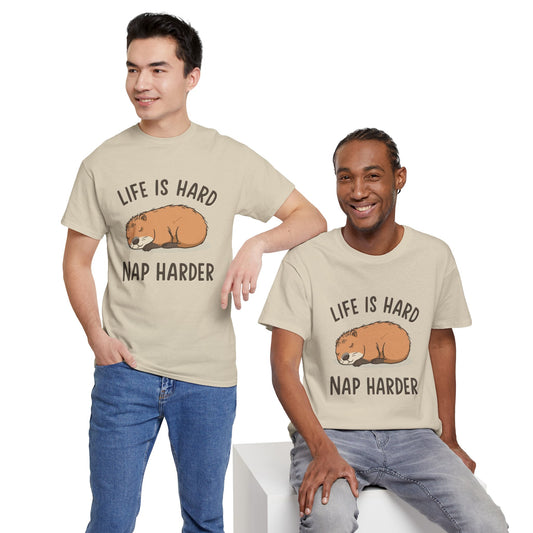 "Life Is Hard, Nap Harder" Unisex T-Shirt