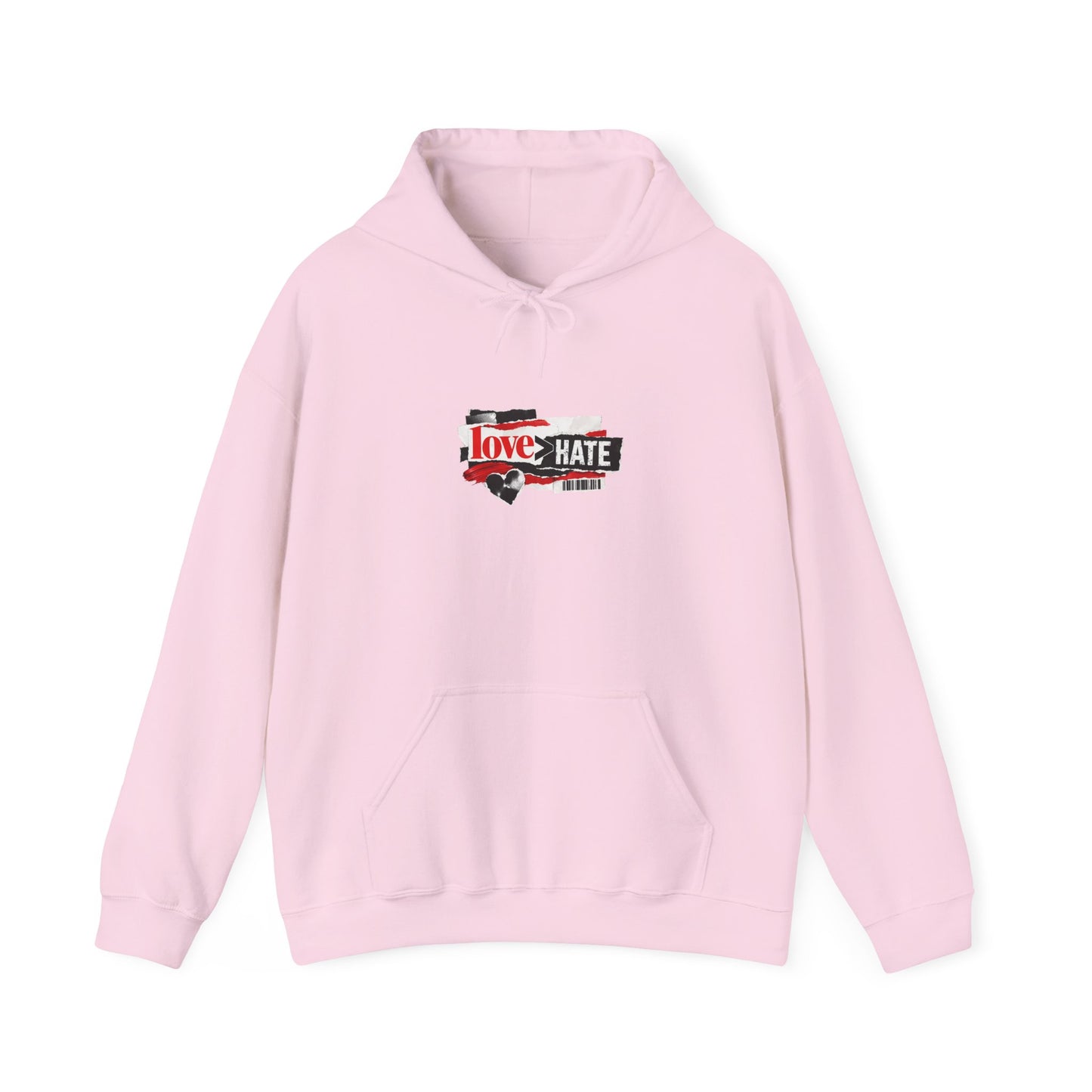 'The Only Thing More Powerful Than Hate Is Love' Back Print Hoodie