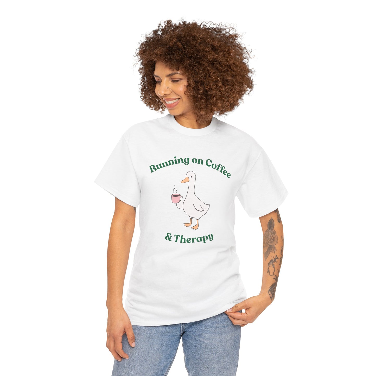 "Running on Coffee & Therapy" Unisex T-Shirt