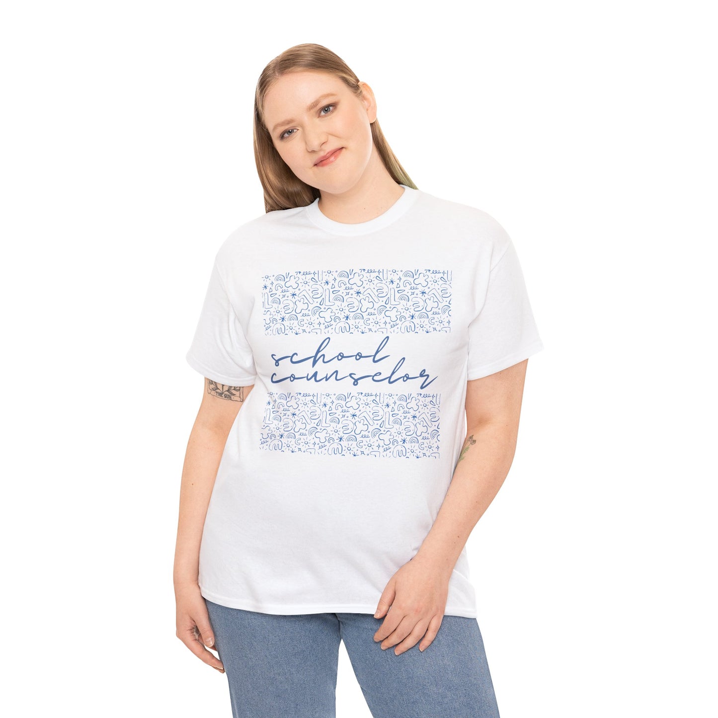 Blue Doodle School Counselor Unisex T-Shirt