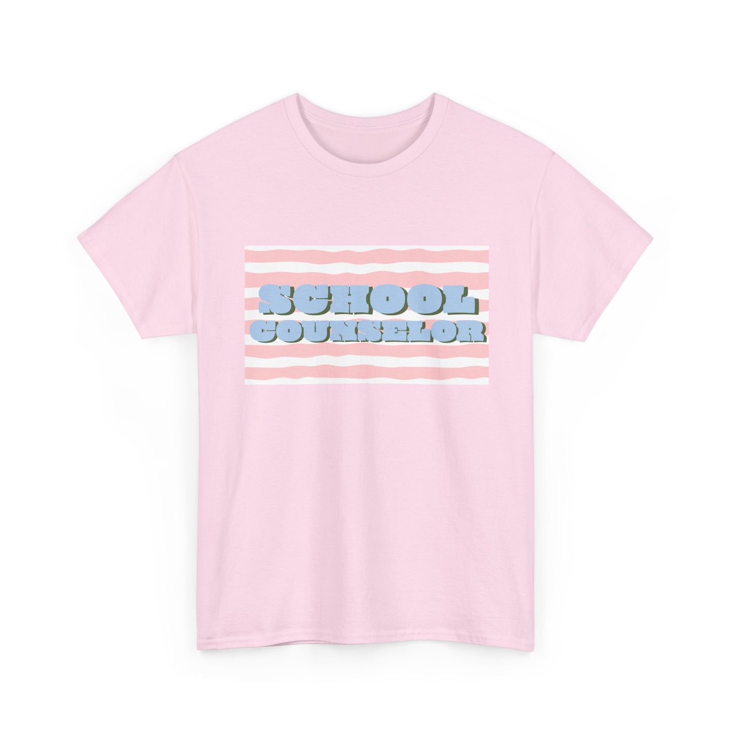 School Counselor Retro Stripe Unisex T-Shirt