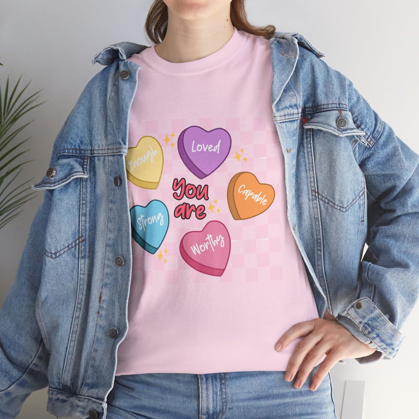 Positive Candy Hearts Unisex T-Shirt