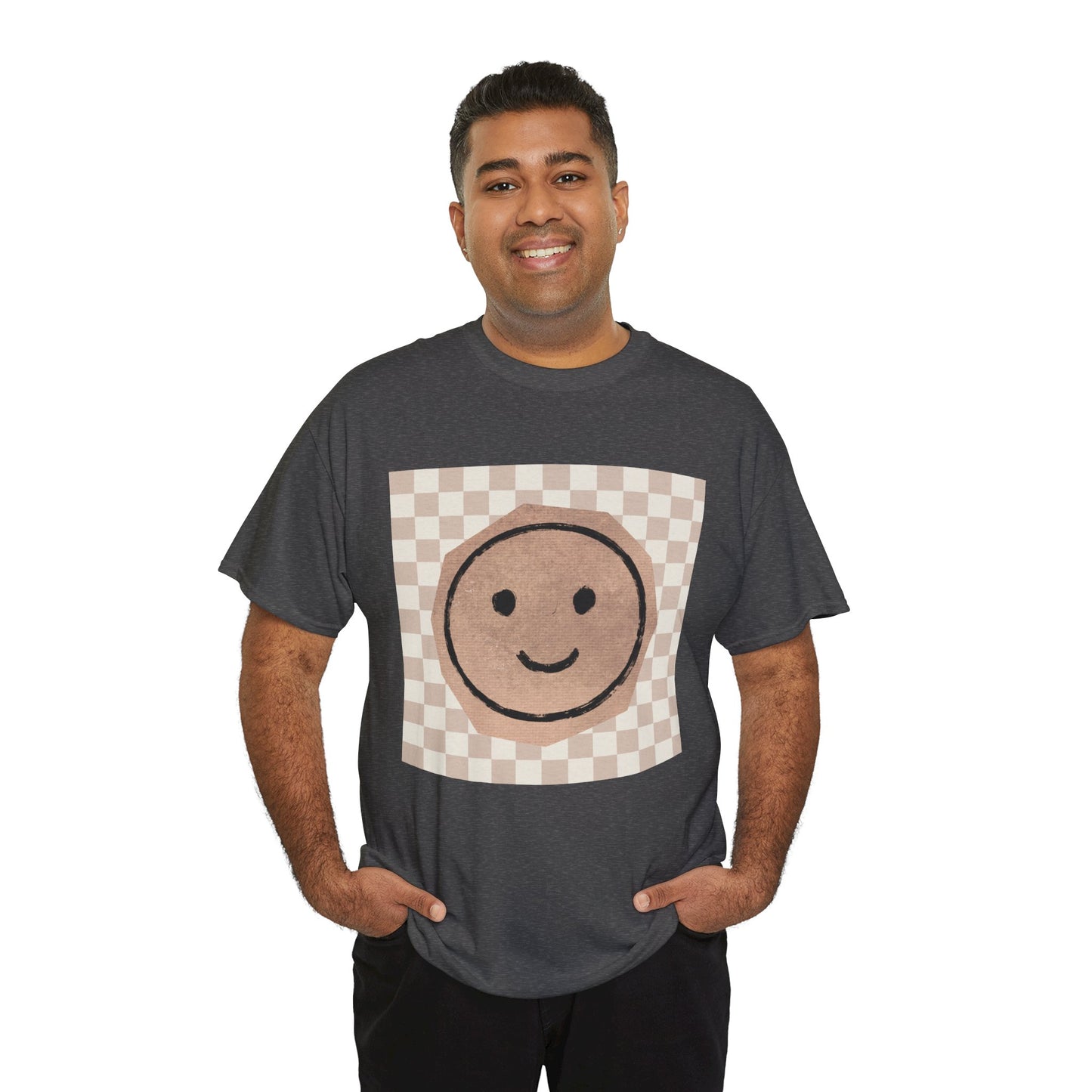 Smiley Checkerboard Unisex T-Shirt