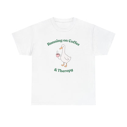 "Running on Coffee & Therapy" Unisex T-Shirt