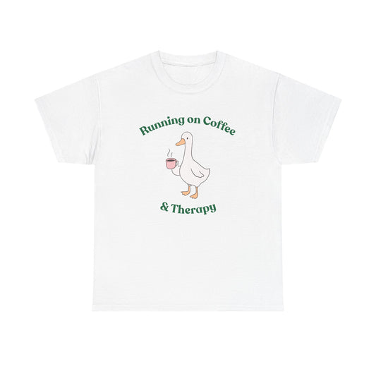 "Running on Coffee & Therapy" Unisex T-Shirt