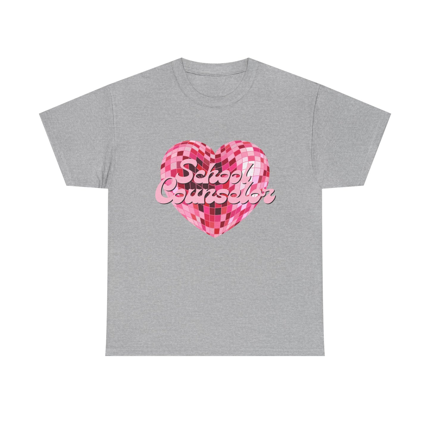 Pink Disco Heart School Counselor Unisex T-Shirt