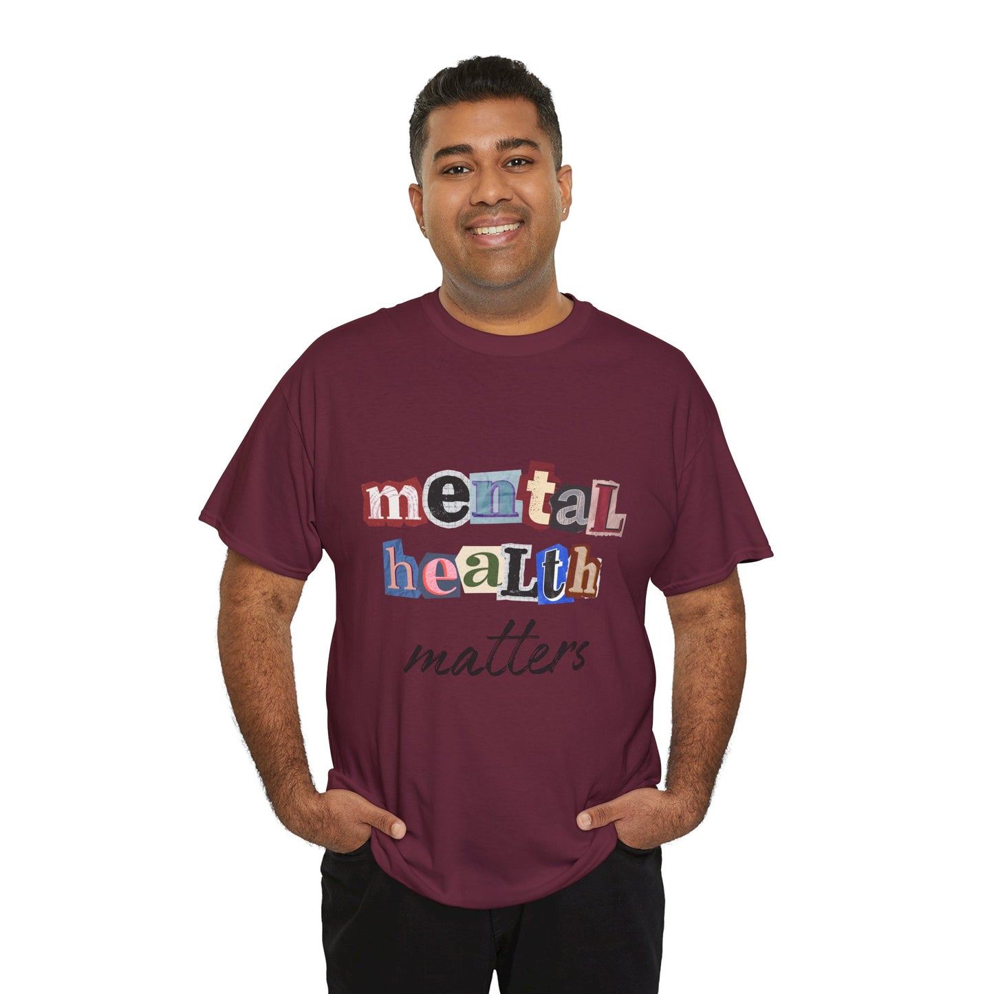 Typography Mental Health Matters Unisex T-Shirt