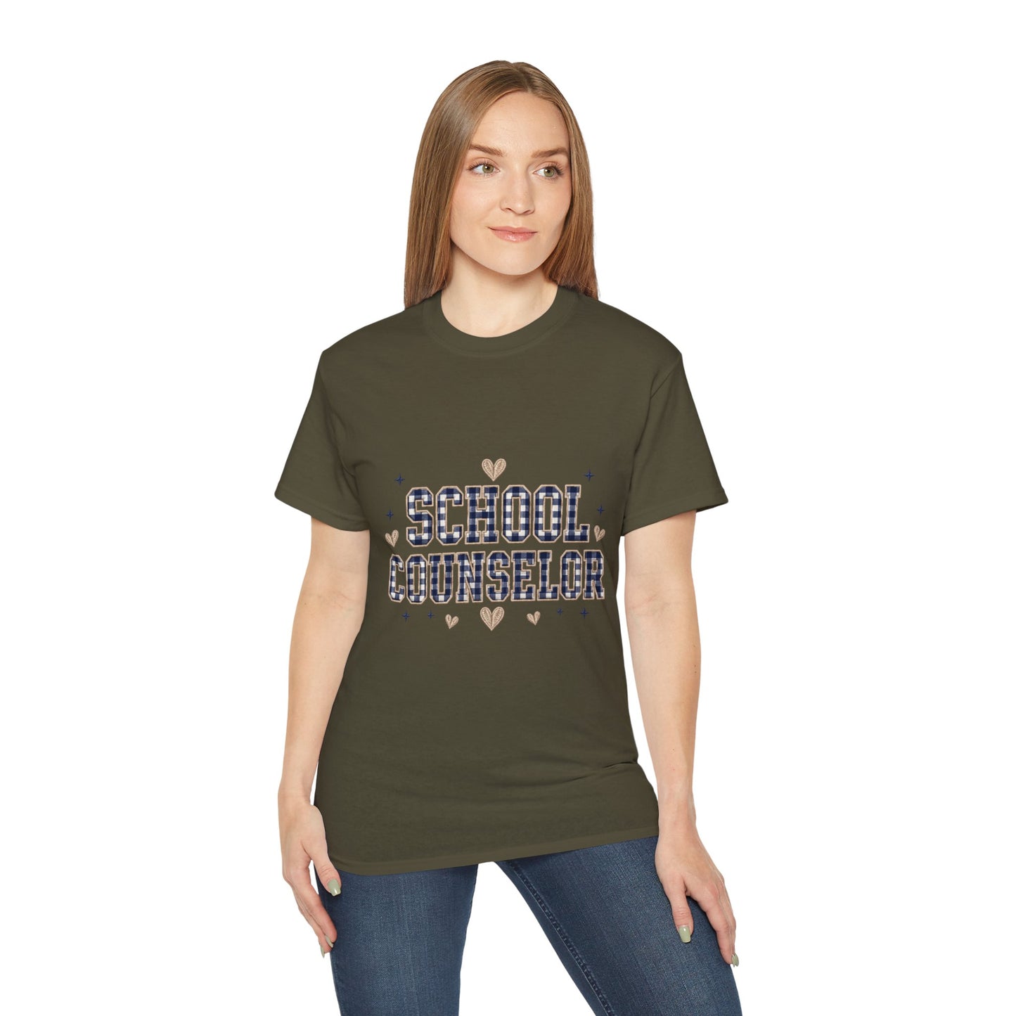 Navy Plaid SC T-Shirt *Not Embroidered*
