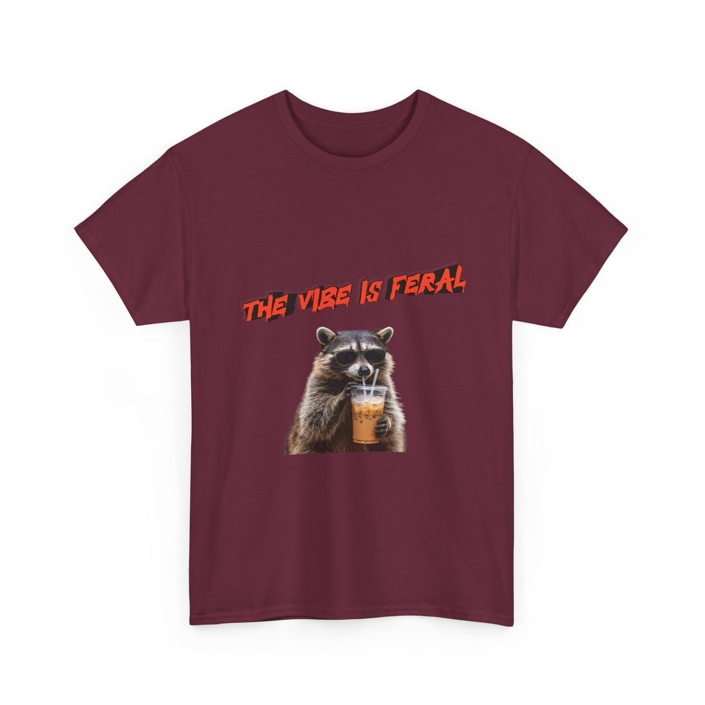 "The Vibe Is Feral" Raccoon T-Shirt