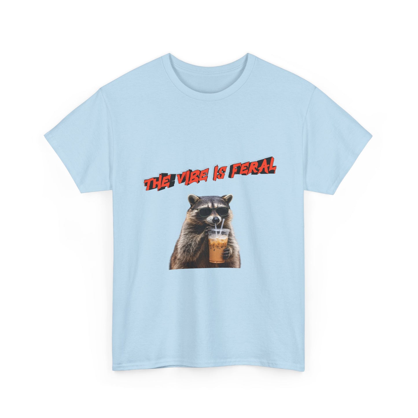 "The Vibe Is Feral" Raccoon T-Shirt