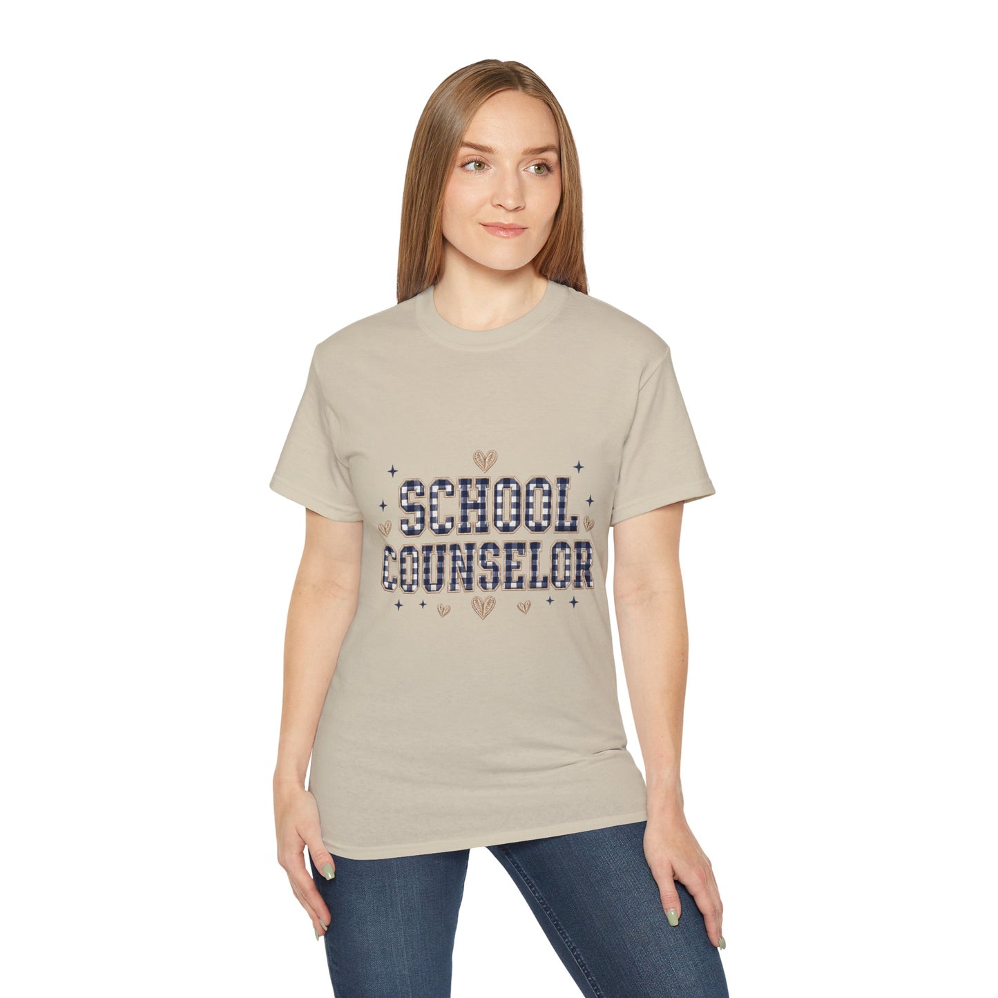 Navy Plaid SC T-Shirt *Not Embroidered*