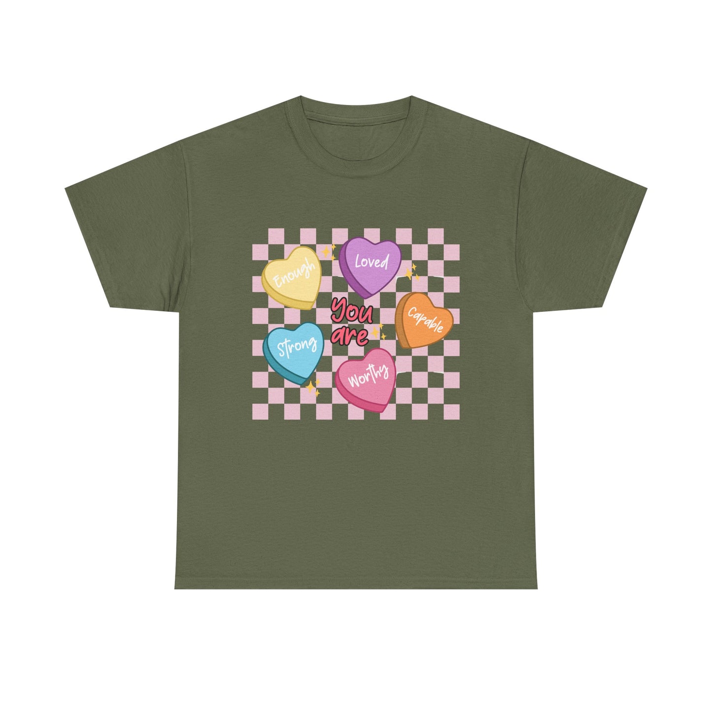 Positive Candy Hearts Unisex T-Shirt