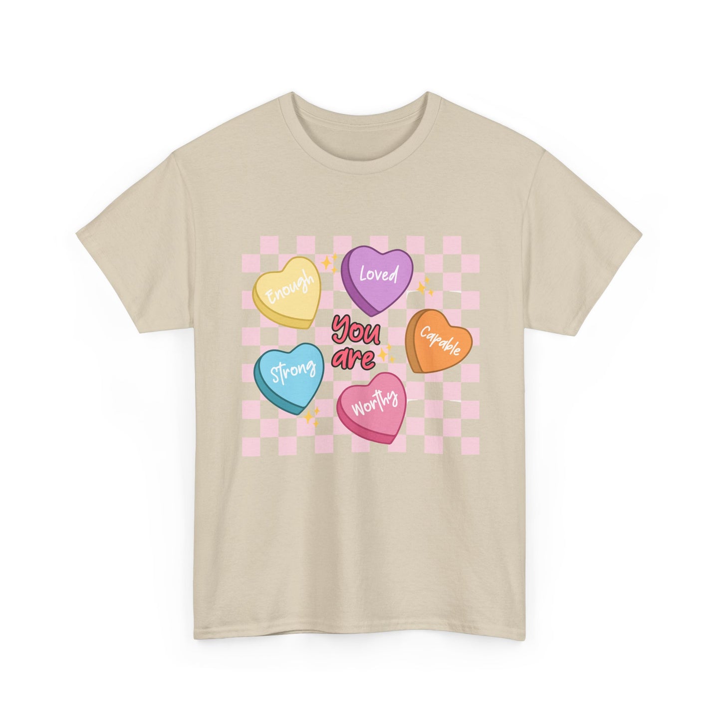 Positive Candy Hearts Unisex T-Shirt