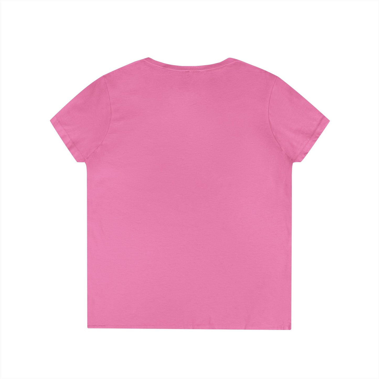 EDS Pledge Ladies' V-Neck T-Shirt (Navy & Baby Blue Logo)