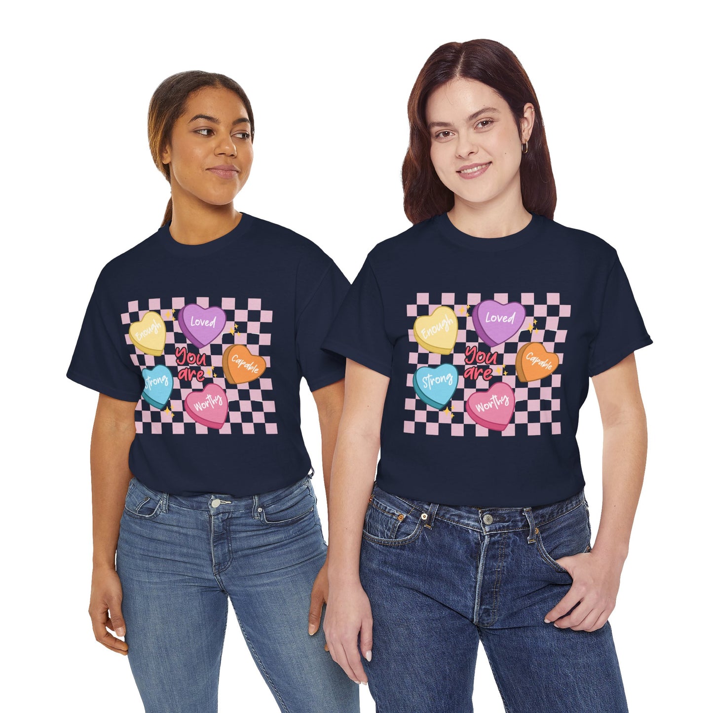Positive Candy Hearts Unisex T-Shirt