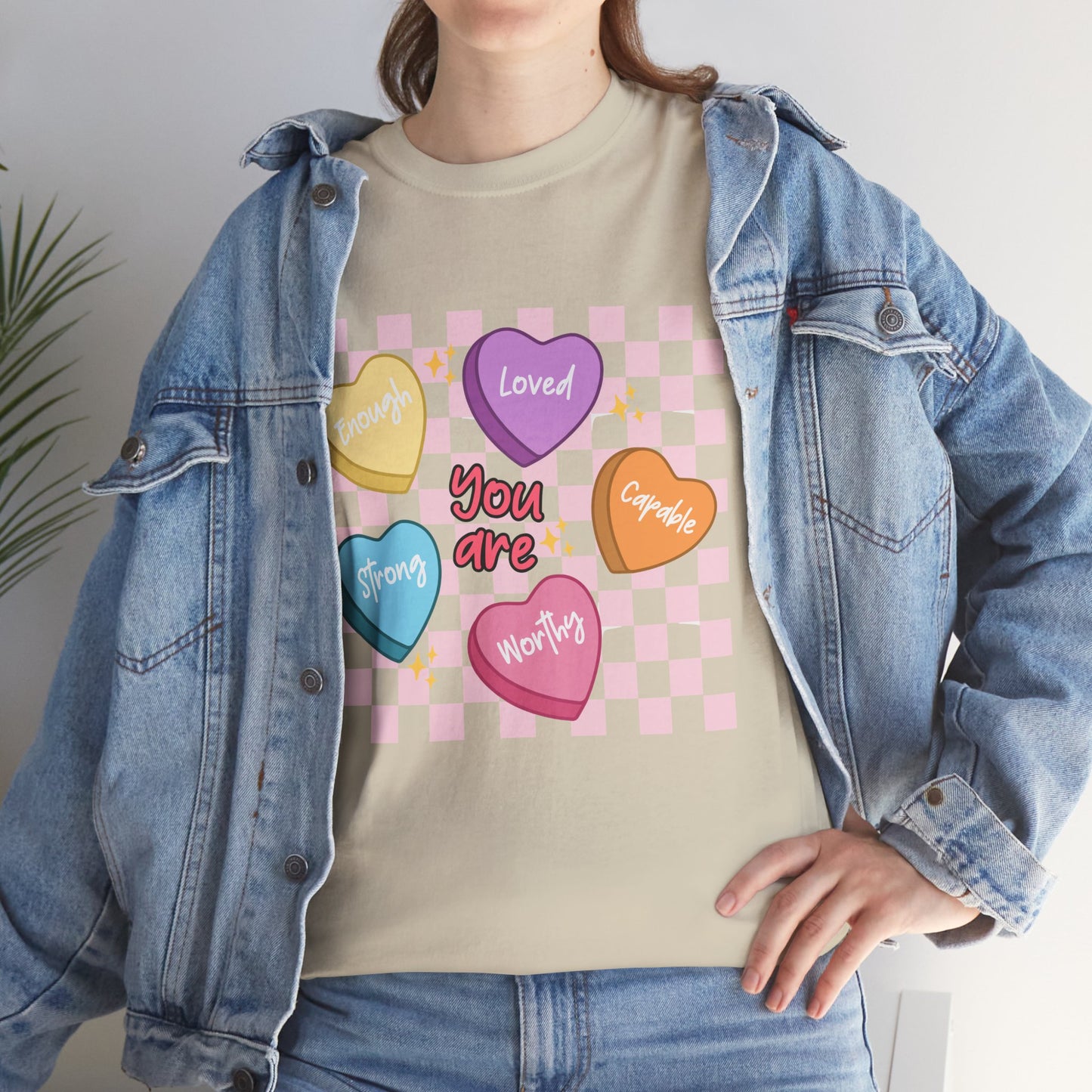 Positive Candy Hearts Unisex T-Shirt