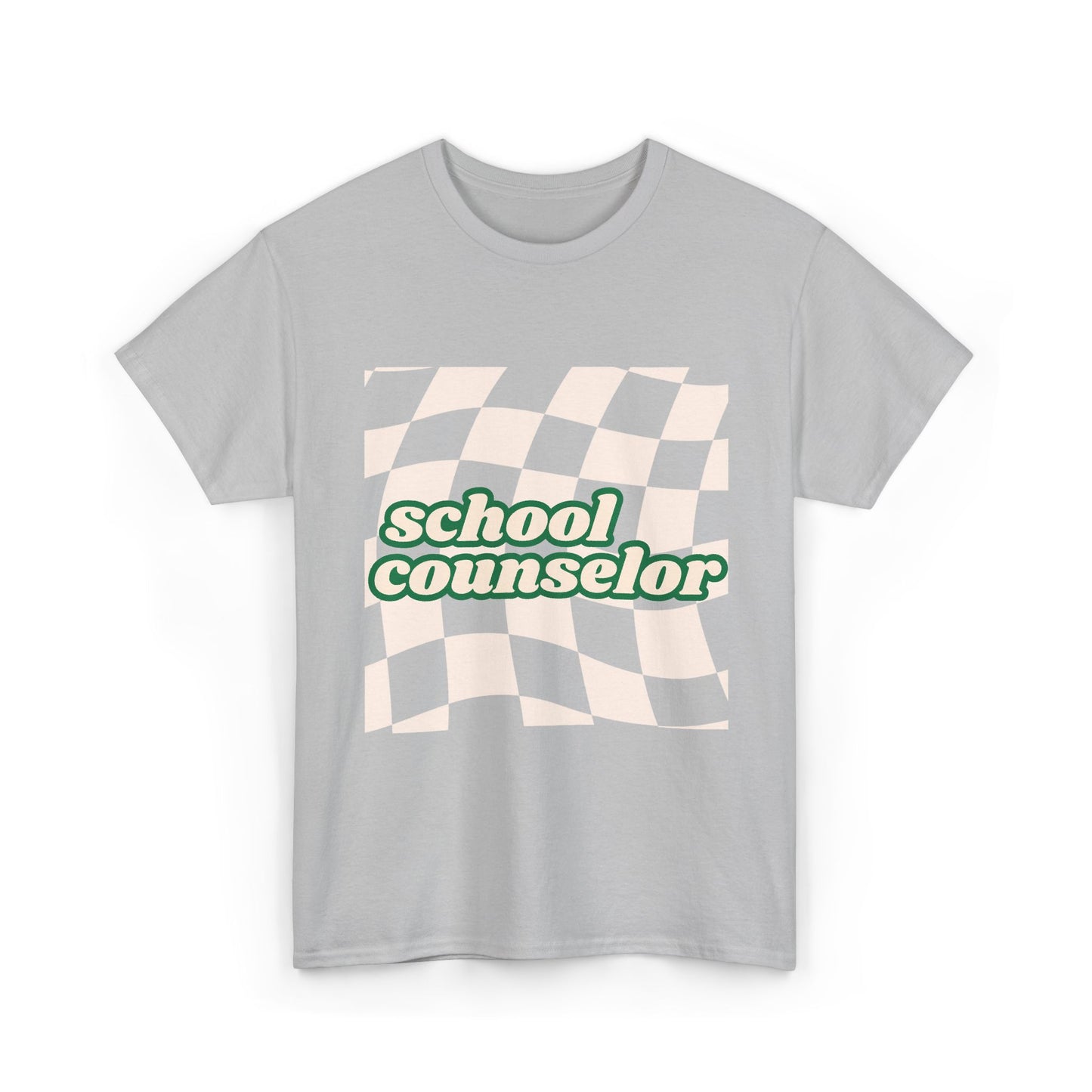 Retro Checkered School Counselor Unisex T‑Shirt