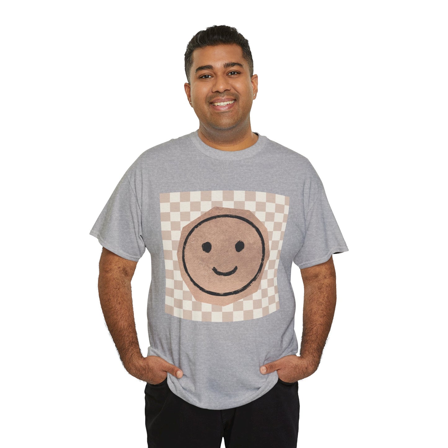 Smiley Checkerboard Unisex T-Shirt