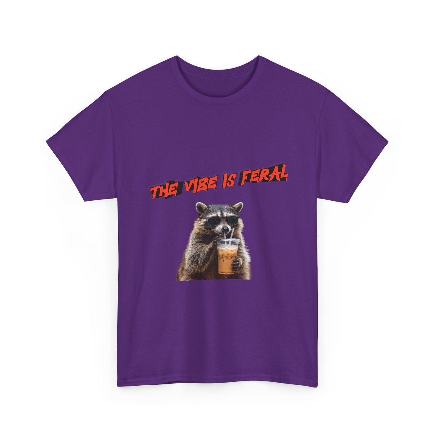 "The Vibe Is Feral" Raccoon T-Shirt