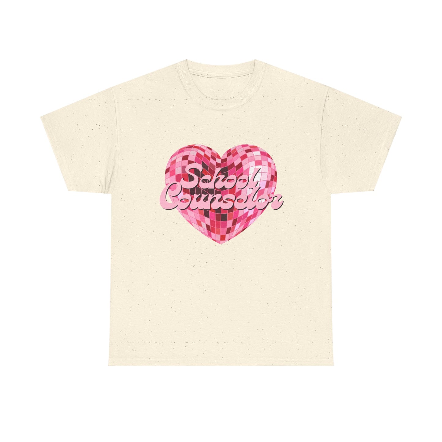 Pink Disco Heart School Counselor Unisex T-Shirt